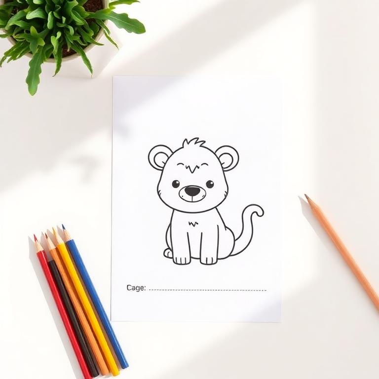 Página de atividade de colorir do kit