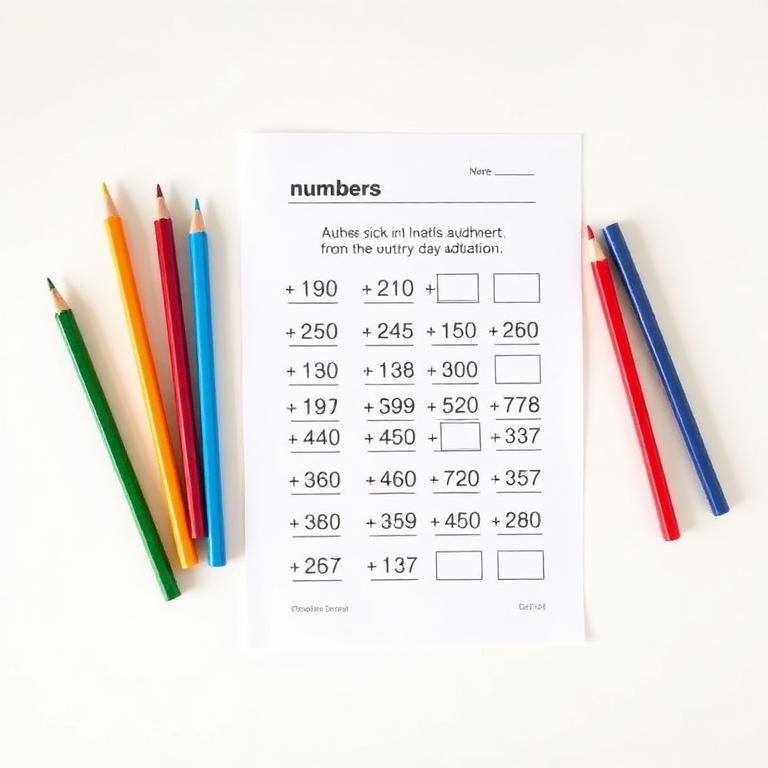 Página de atividade de matemática do kit